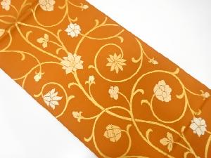 花唐草模様織出し本袋帯